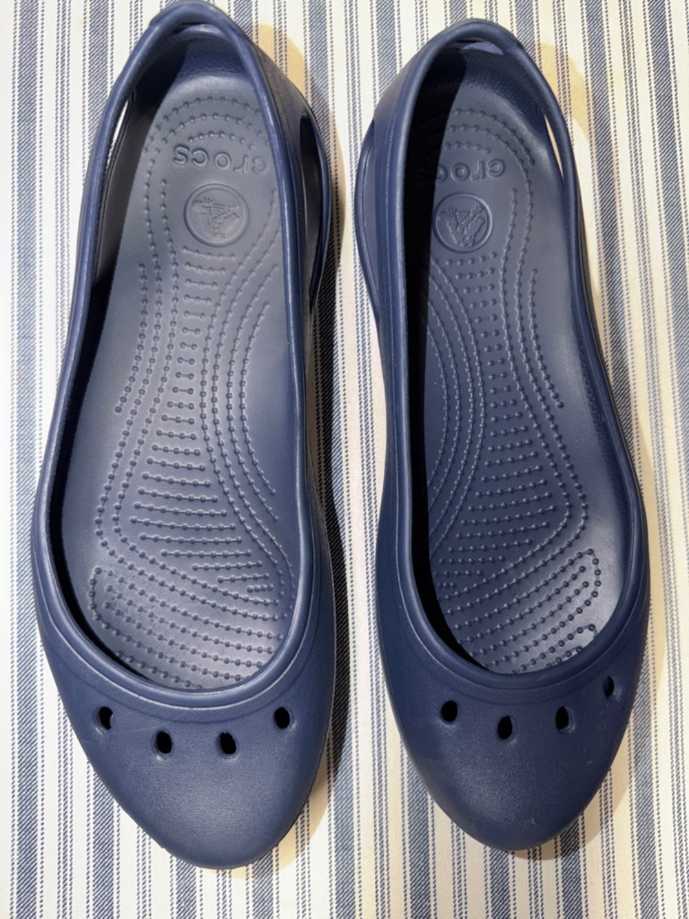 CROCS Navy Blue Ballet Flats - Picture 3 of 7